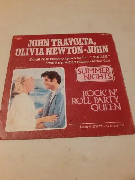 45 t " john travolta/olivia newton john" - CD, DVD & Vinyles - Saint-Satur (18300)