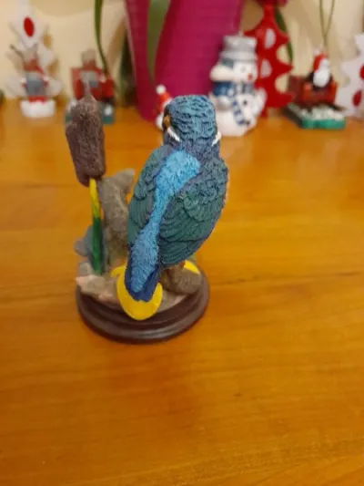 Belle statuette de pic vert en céramique - photo 2