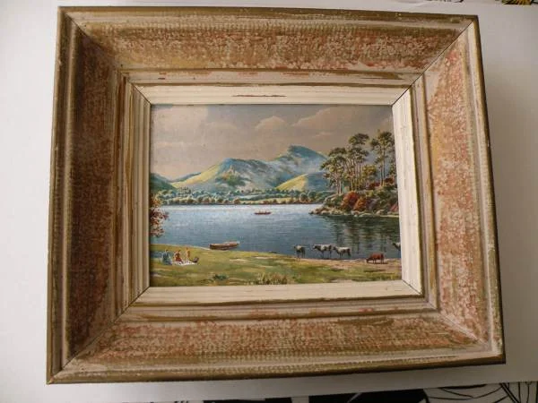 Petit tableau sur fond d'étain d'henri de nac - Décoration - Corbeilles (45490)