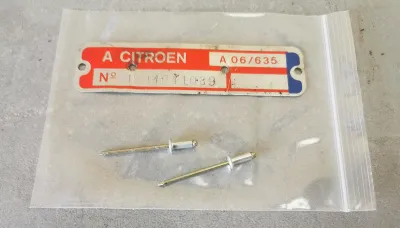 Pour citroën 2CV6 Plaque moteur Aluminium A06/635 - Équipements Auto