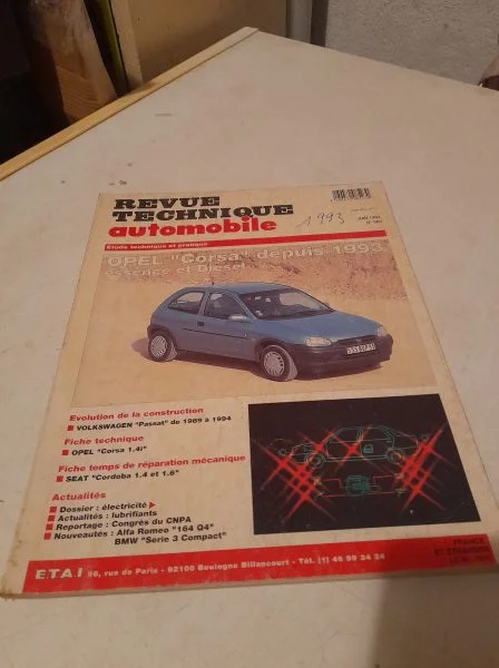Revue technique rta 563 opel corsa depuis 1993 - Livres - Saint-Satur (18300)