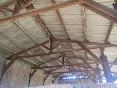 Charpente de grange 7 fermes - photo 3