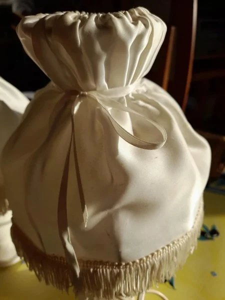 Lot 2 lampes de chevet en albatre blanc - vintage - Décoration - Saint-Satur (18300)