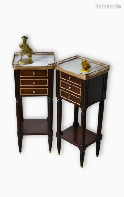 Paire de Chevets de Style Louis XVI - photo 2