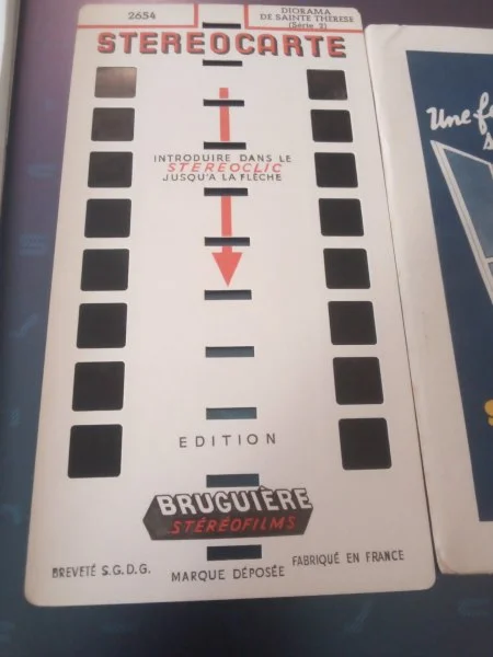 Stereocarte 2654 diorama de sainte thérèse - Collection - Saint-Satur (18300)