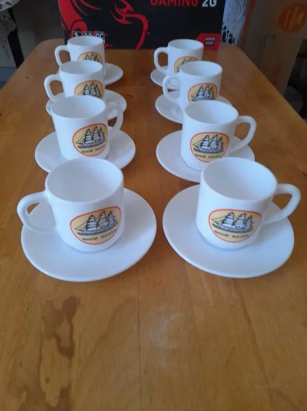 Lot 8 tasses et 8 sous tasses - Collection - Saint-Satur (18300)