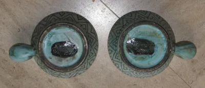 2 Tasses signées Maunier Vallauris - photo 3