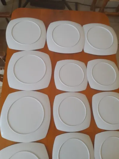 Ensemble 6 assiettes plates et 6 assiettes dessert - photo 2