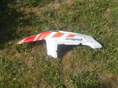 Cache latéral droit blanc tigre honda 900 cbr 1993 - photo 4