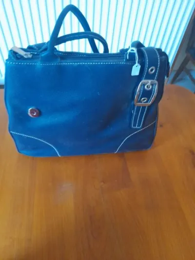 Sac à main bleu marine - photo 2