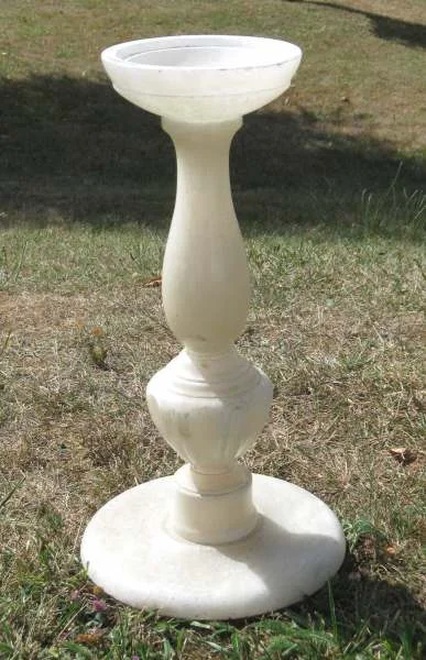 Pied de guéridon en albâtre - Décoration - Maule (78580)