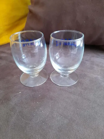 Lot 2 Verres à Pied Publicitaires Transparents - photo 2