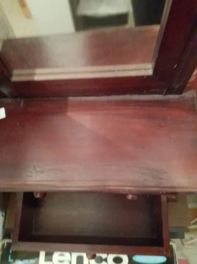 Ancienne coiffeuse de table miroir - photo 2