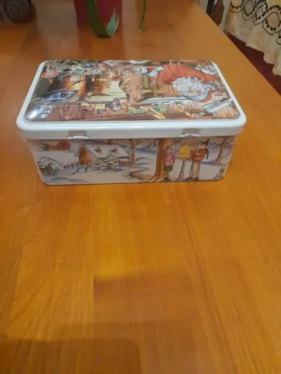 Boite métal publicitaire vide - photo 3