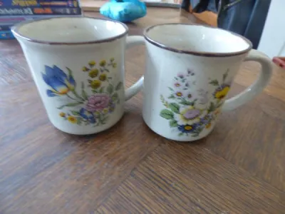 Lot 2 mug avec fleur - Collection - Saint-Satur (18300)