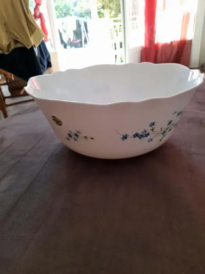 Arcopal -Saladier de Service en Verre d' Opaline - photo 4