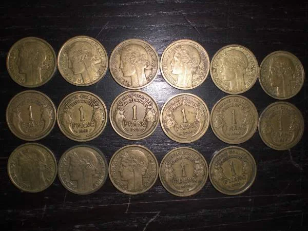 Lot n°11 ou n°12 ou n°13 pieces 1frs-50 cts-bon... - Collection - Sochaux (25600)