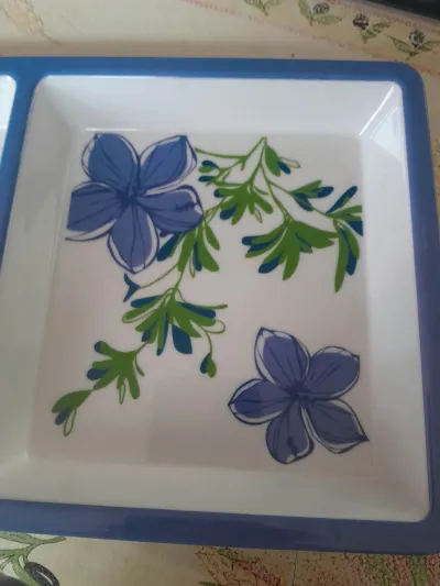 Petit Plateau Rectangulaire Apéritif en Mélamine - - photo 2