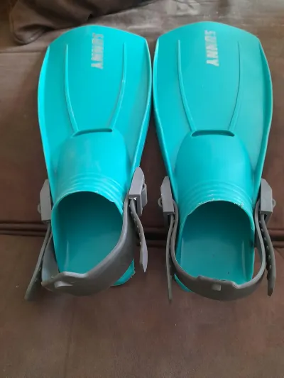 Sunny -  Paire de palmes Turquoise Enfant - photo 2