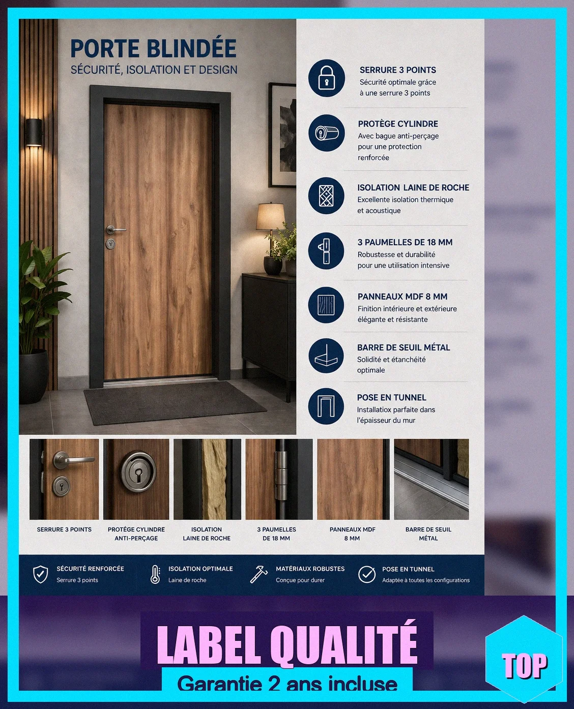 Porte blindée pour projet de rénovation - Bricolage - Montauban (82000)
