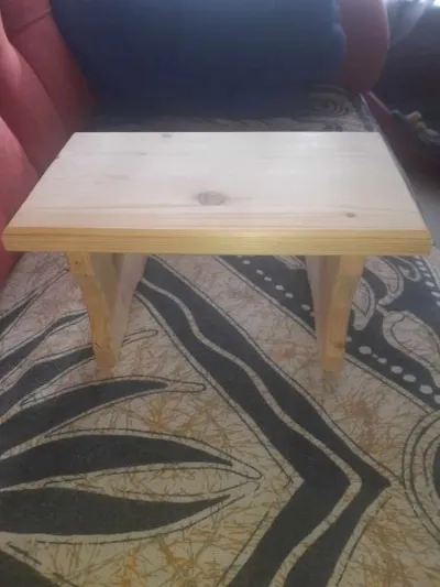 Ancien repose pied en bois - photo 3