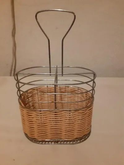Range couvert métal et osier - Collection - Saint-Satur (18300)