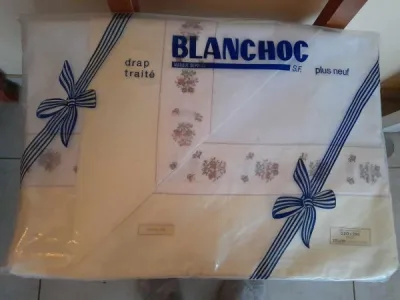 Drap plat 100% coton blanchoc - photo 2