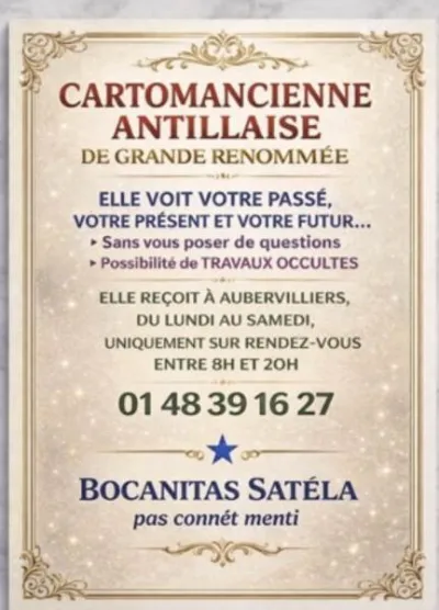 Cartomancienne antillaise - Bien-être & Voyance - Paris 18e Arrondissement (75018)