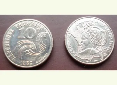 Pièces de 10f jimenez de 1986 - Collection