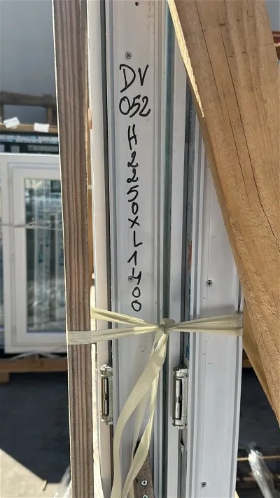 Porte fenêtre pvc blanc deux vantaux - photo 2