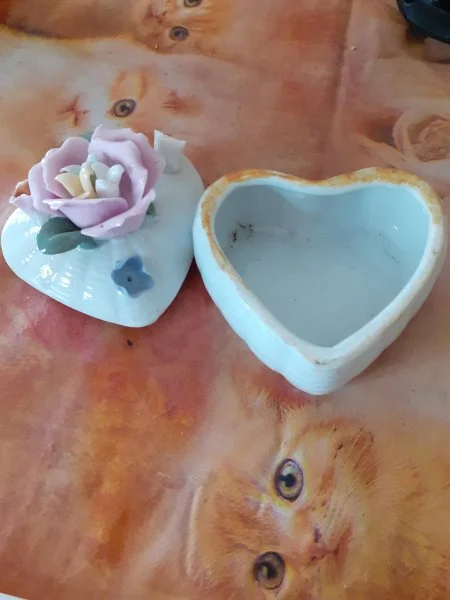 Coffret coeur en céramique - Décoration - Saint-Satur (18300)