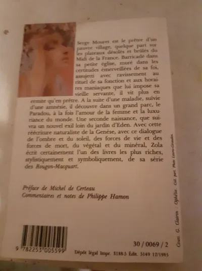 Livre zola " la faute de l'abbé mouret" - Livres - Saint-Satur (18300)