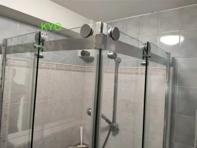 Parois douche carrée accès d'angle droit portes - photo 4