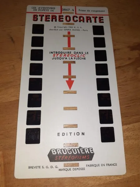 Stéréocarte 3867.4 - les aventures de popeye (4) - Collection - Saint-Satur (18300)