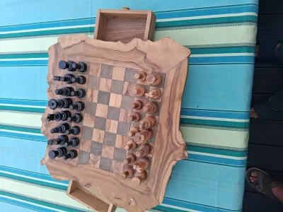 Jeu échec bois exotique - Collection - Auchy-les-Mines (62138)