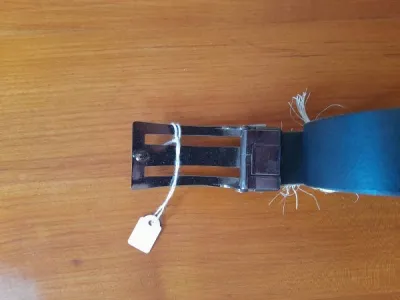 Ceinture en cuir vachette femme - photo 4