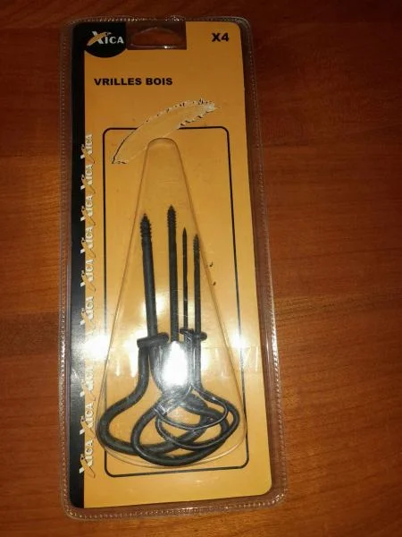 Vrilles à bois métal 4 pièces- xica diamètre non s - Bricolage - Saint-Satur (18300)