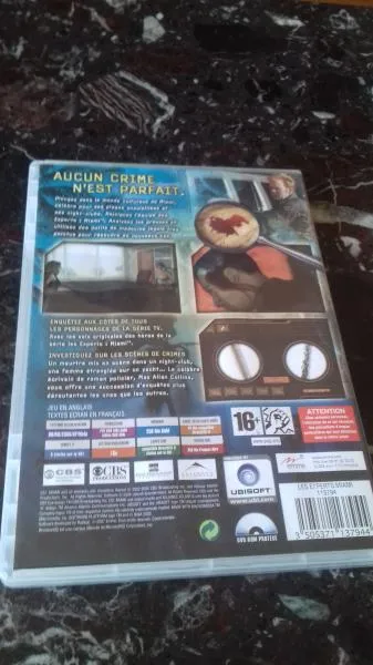 Dvd rom pc ubisoft "les experts miami" - photo 2