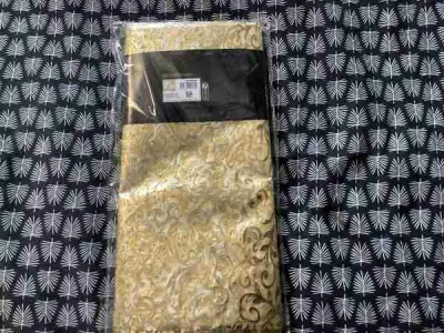 2 nappes déco noël dorées et argent neuves - photo 4