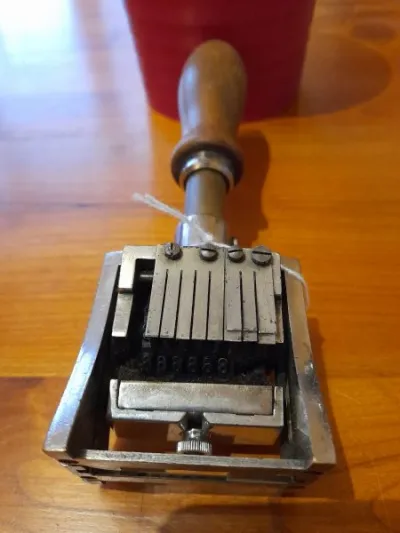 Ancien tampon encreur - dateur - collection bureau - photo 4