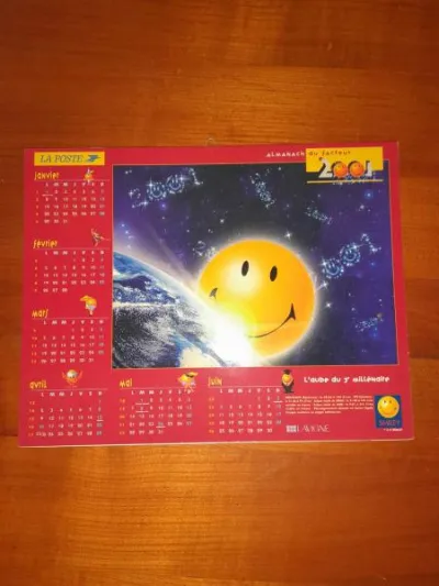 Almanach du facteur 2001 - la poste - smiley - photo 3