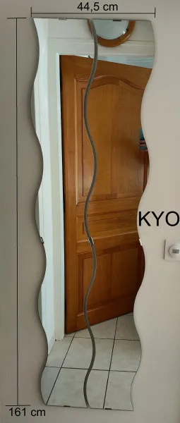 Ikea 2 miroirs mural ondulé asymétrique vague - Décoration - Foncine-le-Haut (39460)