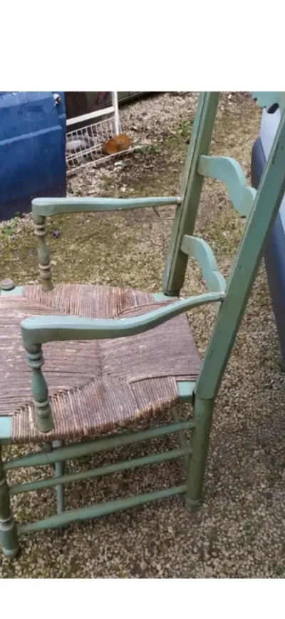 Fauteuil ancien provençal sortie de grenier - photo 3