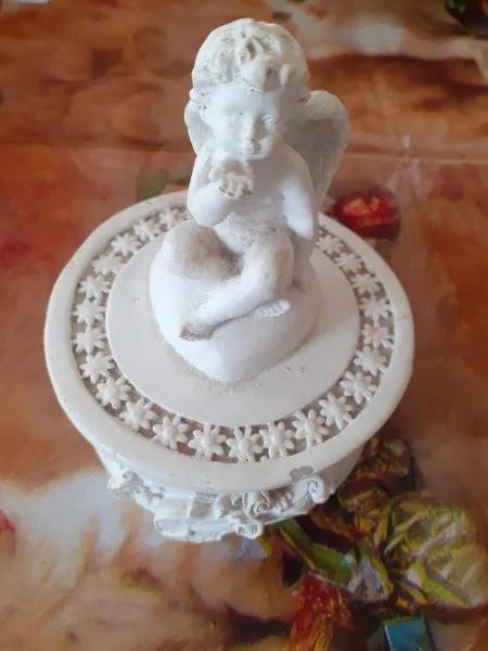 Boite a bijoux ange en plâtre - Décoration - Saint-Satur (18300)