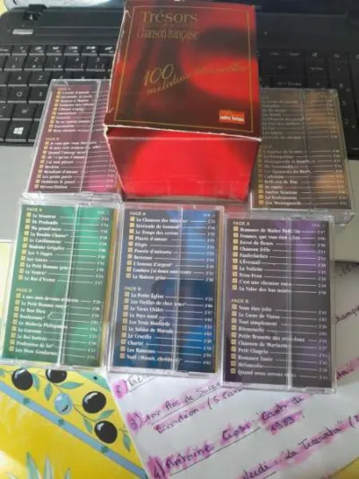 Cassette audio " trésors de la chanson française " - photo 2