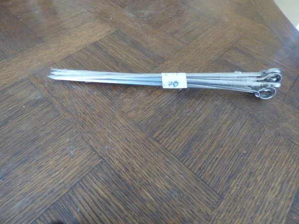 Lot 10 pics a brochettes en inox - Collection - Saint-Satur (18300)