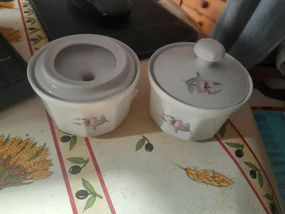 Triptis Porzellan-Lot de 2 pots à condiments - Arts de la Table