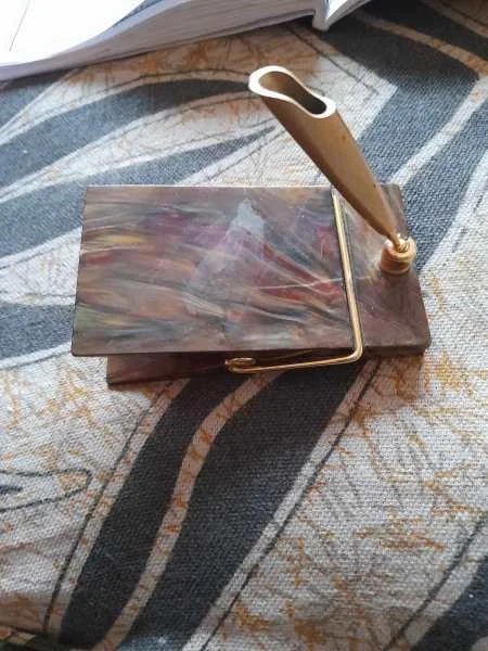 Presse papier porte stylo effet marbré - Décoration - Saint-Satur (18300)