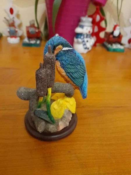 Belle statuette de pic vert en céramique - Décoration - Saint-Satur (18300)