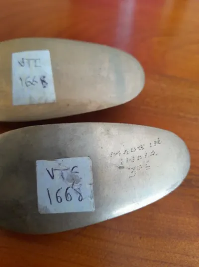 Paire d'ancien cendriers de poche en laiton - Décoration - Saint-Satur (18300)